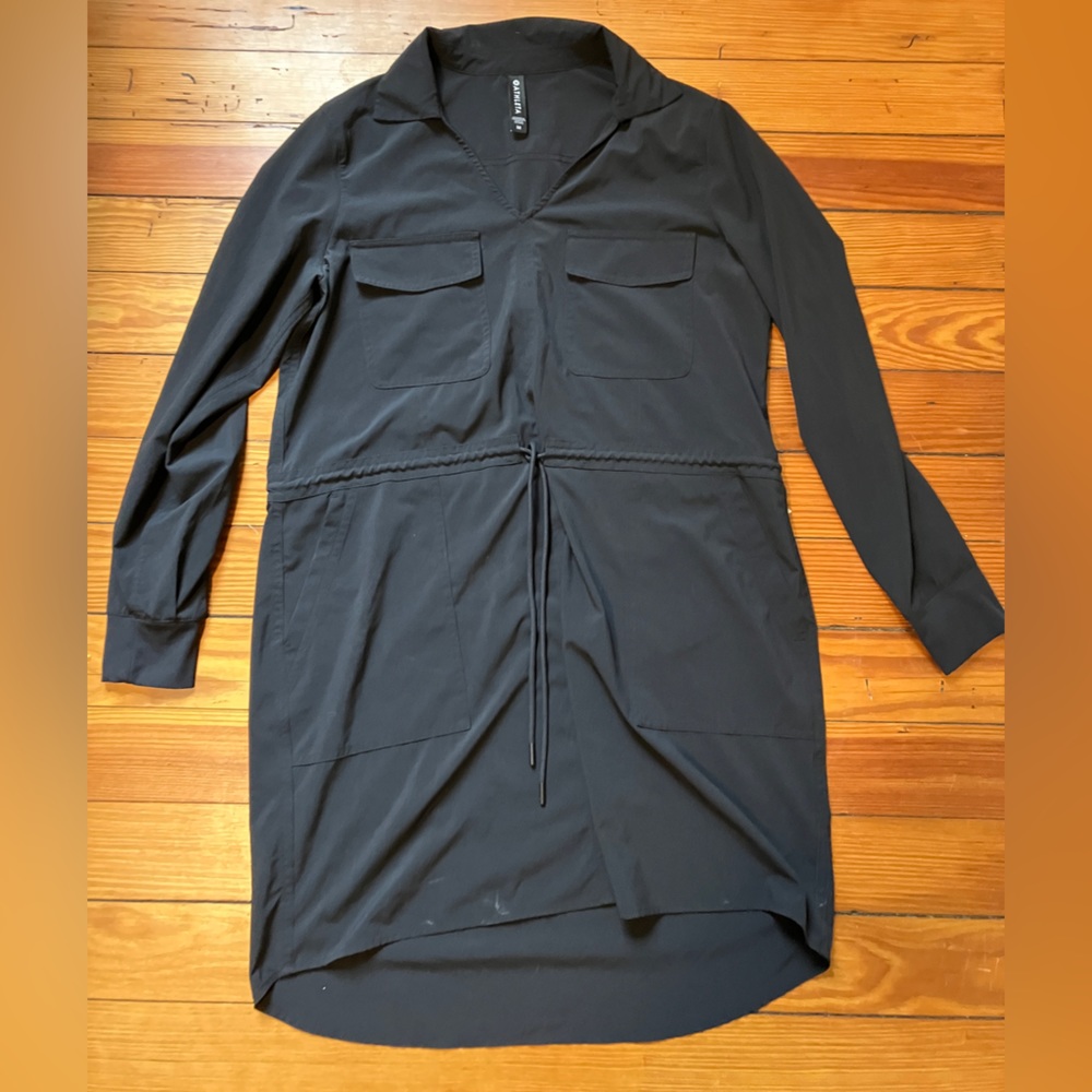 Athleta Black Dress w/ cinch waist